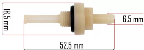 Üzemanyagcsap GX120, GX140, GX160 motorhoz, 1/4 hüvelykes csőcsatlakozó – Powermat (PM-GX160-ZP)