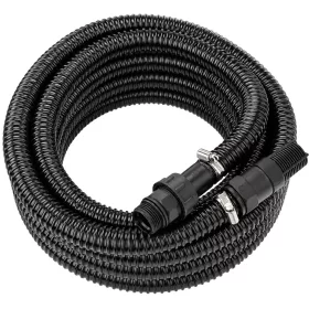   Szívótömlő hidroforhoz 7 m, 1", visszacsapó szeleppel, szűrőkosárral, fekete – Powermat (PM-HD-WS-71C)