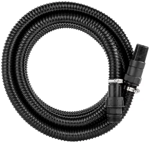 Szívótömlő hidroforhoz 7 m, 1", visszacsapó szeleppel, szűrőkosárral, fekete – Powermat (PM-HD-WS-71C)