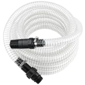   Szívótömlő hidroforhoz 7 m, 1", visszacsapó szeleppel, szűrőkosárral, átlátszó – Powermat (PM-HD-WS-71P)