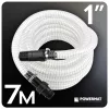Szívótömlő hidroforhoz 7 m, 1", visszacsapó szeleppel, szűrőkosárral, átlátszó – Powermat (PM-HD-WS-71P)