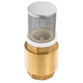   Visszacsapó szelep szűrőkosárral 1", sárgaréz, hidrofor szivattyúhoz – Powermat (PM-HD-ZZ-1M)