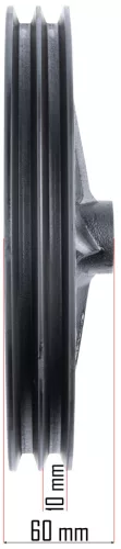 Szíjtárcsa PM-KO-100T/150T/200T kompresszorhoz, Ø 260 mm, öntöttvas – Powermat (PM-KO-100T-150T-200T-230/400V-KP)
