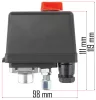 Nyomáskapcsoló (presszosztát) 100–200 l-es kompresszorhoz, 230/400 V, 20 A – Powermat (PM-KO-100T-150T-200T-230/400V-WY)