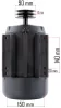 Villanymotor PM-KO-100T/150T/200T-230V kompresszorhoz, 3 kW, 230 V – Powermat (PM-KO-100T-150T-200T-230V-SI)