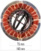 Állórész (sztátor) PM-KO-100T kompresszor motorjához, 230 V, 75 mm furat – Powermat (PM-KO-100T-V2-SN)