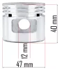 Dugattyú gyűrűkkel PM-KO-100T-V2 kompresszorhoz, 47 mm – Powermat (PM-KO-100T-V2-TK)