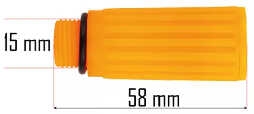 Olajbetöltő légzőcsavar (légtelenítő) kompresszorhoz, 15 mm menet – Powermat (PM-KO-24T-100T-V2-ODP)