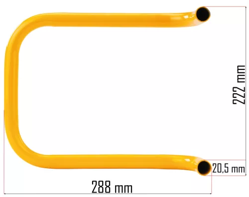 Fogantyú kompresszorhoz, 288 × 222 mm, Ø 20,5 mm – Powermat (PM-KO-24T-RA)