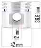 Dugattyú készlet gyűrűkkel PM-KO-24T kompresszorhoz, 42 mm – Powermat (PM-KO-24T-TK)