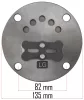Szeleplemez-készlet PM-KO-300T-400V kompresszorhoz, Ø 135 mm – Powermat (PM-KO-300T-400V-KBL)