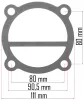 Tömítéskészlet PM-KO-300T-400V kompresszorhoz, 5 db-os – Powermat (PM-KO-300T-400V-ZUS)