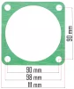 Tömítéskészlet PM-KO-300T-400V kompresszorhoz, 5 db-os – Powermat (PM-KO-300T-400V-ZUS)