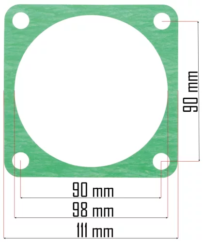 Tömítéskészlet PM-KO-300T-400V kompresszorhoz, 5 db-os – Powermat (PM-KO-300T-400V-ZUS)