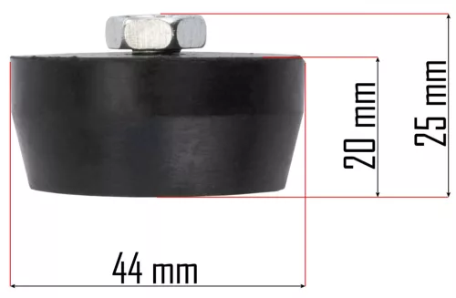 Rezgéscsillapító láb kompresszorhoz, 44 mm, M4, PM-KO-50T / 100T-V2 – Powermat (PM-KO-50T-100T-V2-AMR)