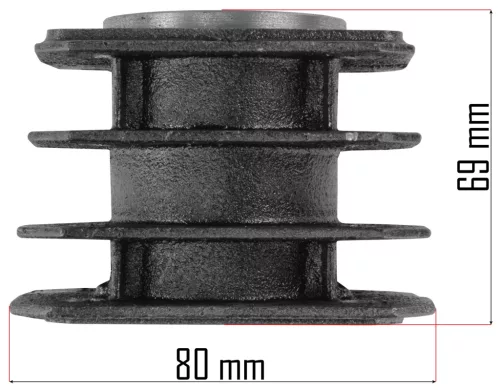 Henger PM-KO-50T kompresszorhoz, 47 mm dugattyúfurat – Powermat (PM-KO-50T-CY)