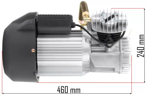 Kompresszorfej motorral PM-KO-50T-V2 kompresszorhoz, 2,2 kW, 230 V, 392 l/perc – Powermat (PM-KO-50T-V2-SPR)