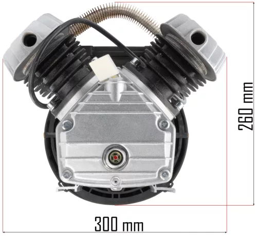 Kompresszorfej motorral PM-KO-50T-V2 kompresszorhoz, 2,2 kW, 230 V, 392 l/perc – Powermat (PM-KO-50T-V2-SPR)