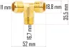 T-idom PM-KO-50T-V2 kompresszorhoz, 3/8 és 1/2 col menettel – Powermat (PM-KO-50T-V2-TR)