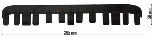 Védőburkolat-fésű benzines fűkaszához, 395 mm széles, PM-KS-600T – Powermat (PM-KS-600T-GO)