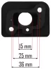 Karburátortalp benzines fűkaszához, 15 mm furat, 30 mm csavartáv, PM-KS-600T – Powermat (PM-KS-600T-PG)
