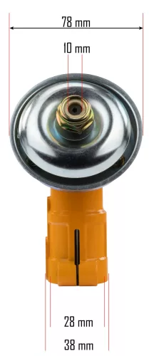 Szöghajtómű benzines fűkaszához, 26 mm-es szár, M10 menet, PM-KS-600T – Powermat (PM-KS-600T-PR)