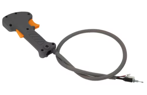 Gázkar markolat vezetékkel benzines fűkaszához, 19 mm-es furat, PM-KS-600T – Powermat (PM-KS-600T-RG)