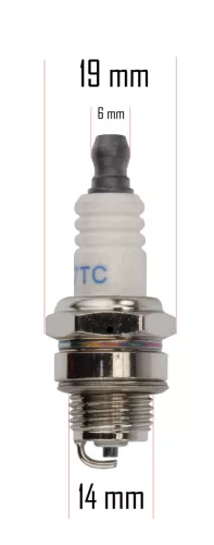 Gyújtógyertya PM-KS-600T benzines fűkaszához, M14 × 1,25 – Powermat (PM-KS-600T-SA)