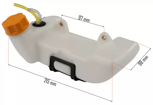 Üzemanyagtank tanksapkával benzines fűkaszához, 650 ml, PM-KS-600T – Powermat (PM-KS-600T-ZP)