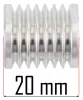 Kis ékszíjtárcsa PM-KSE-2200MN elektromos fűnyíróhoz, 7 hornyos – Powermat (PM-KSE-2200MN-KP2)