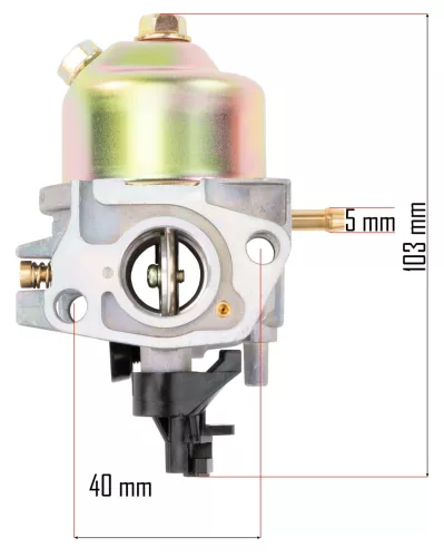 Karburátor PM-KSS-700SH benzinmotoros fűnyíróhoz, 40 mm csavartávolság – Powermat (PM-KSS-700SH-GA)