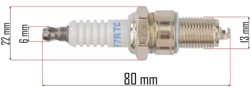 Gyújtógyertya benzinmotoros fűnyíróhoz, PM-KSS-700SH, PM-KSS-5S, PM-KSS-6S – Powermat (PM-KSS-SA)