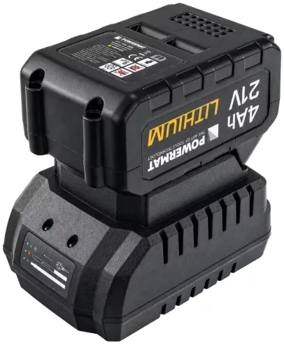 Gyorstöltő 21 V-os akkumulátorokhoz, 230 V, 21 V / 1 A – Powermat (PM-LAD-BL-21V-FC)