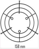Védőrács PM-NAG-25GN gázüzemű hőlégfúvóhoz, 158 mm – Powermat (PM-NAG-25GN-KRT)