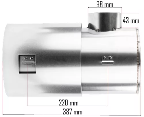 Égéstér (égőkamra) PM-NAG-30SKN olajtüzelésű hőlégfúvóhoz, 387 mm – Powermat (PM-NAG-30SKN-KSP)