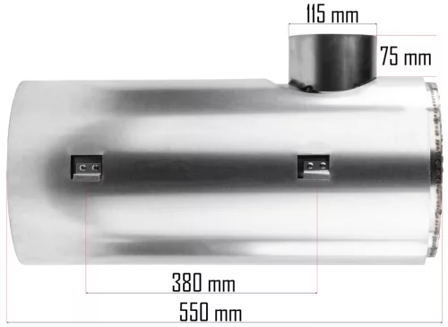 Égéstér (égőkamra) PM-NAG-40SKN olajtüzelésű hőlégfúvóhoz, 550 mm – Powermat (PM-NAG-40SKN-KSP)