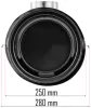 Égéstér (égőkamra) PM-NAG-40SKN olajtüzelésű hőlégfúvóhoz, 550 mm – Powermat (PM-NAG-40SKN-KSP)