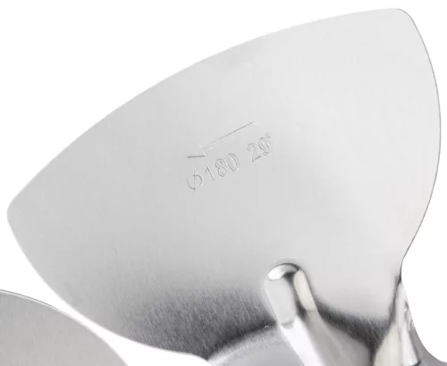 Ventilátor lapátkerék PM-NAG-40SN olajos hőlégfúvóhoz, 180 mm, 29° – Powermat (PM-NAG-40SN-WEN)