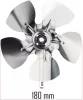 Ventilátor lapátkerék PM-NAG-40SN olajos hőlégfúvóhoz, 180 mm, 29° – Powermat (PM-NAG-40SN-WEN)