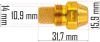 Üzemanyag-fúvóka PM-NAG-65MK olajos hőlégfúvóhoz, 1.00 jelölés – Powermat (PM-NAG-65MK-DNP)