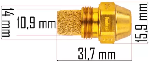 Üzemanyag-fúvóka PM-NAG-65MK olajos hőlégfúvóhoz, 1.00 jelölés – Powermat (PM-NAG-65MK-DNP)