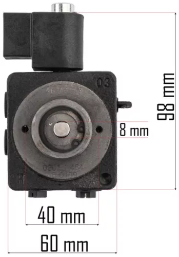 Üzemanyag-szivattyú PM-NAG-65MK olajtüzelésű hőlégfúvóhoz, 230 V – Powermat (PM-NAG-65MK-PP)