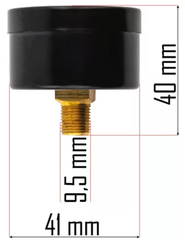 Manométer olajos hőlégfúvó szivattyújához, 0–1 bar, 1/4" – Powermat (PM-NAG-MNP)