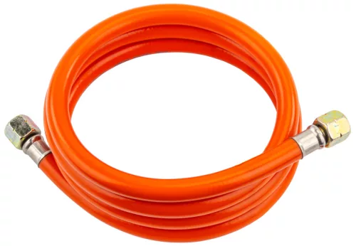 Gáztömlő nyomáscsökkentővel gázüzemű hőlégfúvókhoz, 1,5 m – Powermat (PM-NAG-RDW)