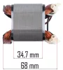 Állórész (sztátor) PM-NE-1600M elektromos ollóhoz, 32 mm-es rotorfurat – Powermat (PM-NE-1600M-SN)