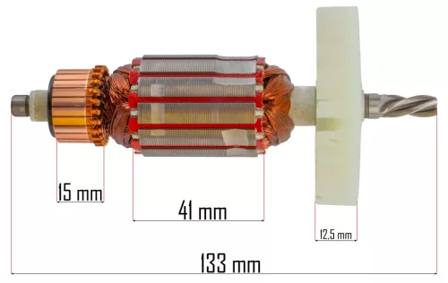 Forgórész (rotor) PM-NE-1600M elektromos ollóhoz, 133 mm – Powermat (PM-NE-1600M-WI)