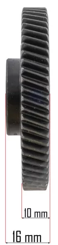 Fogaskerék PM-NE-1600M elektromos ollóhoz, 63,5 mm – Powermat (PM-NE-1600M-ZA)