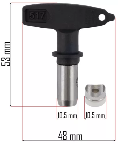 Fúvóka 621 airless festékszóró géphez, 225 bar, PM-PDM-1500M – Powermat (PM-PDM-1200/1500M-D621)