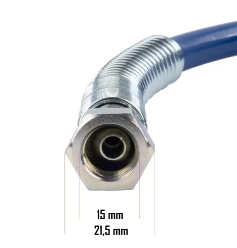 Nagynyomású tömlő festékszóró géphez, 15 m, 225 bar, 1/4″, PM-PDM-1500M – Powermat (PM-PDM-1500M-WA)