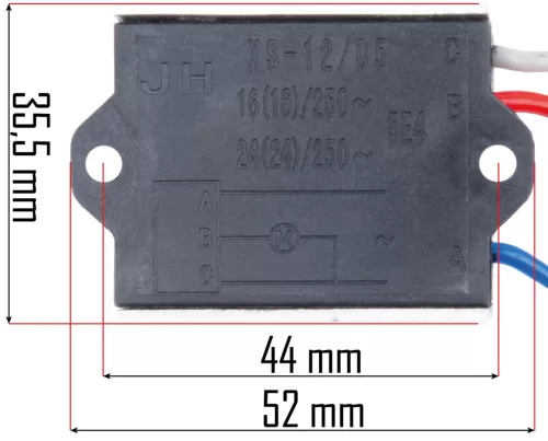 Lágyindító (soft start) PM-SZK-3000T sarokcsiszolóhoz, 250 V, 16–24 A – Powermat (PM-SZK-3000T-SF)